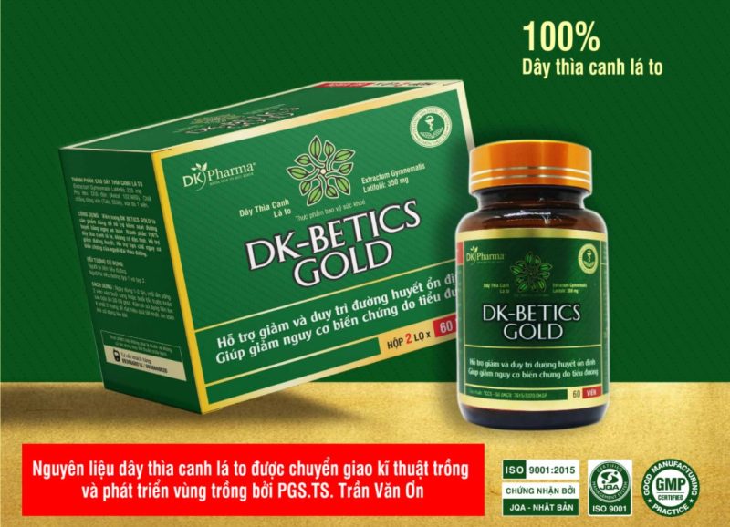 Viên uống tiểu đường DK-Betics Gold từ dây thìa canh lá to
