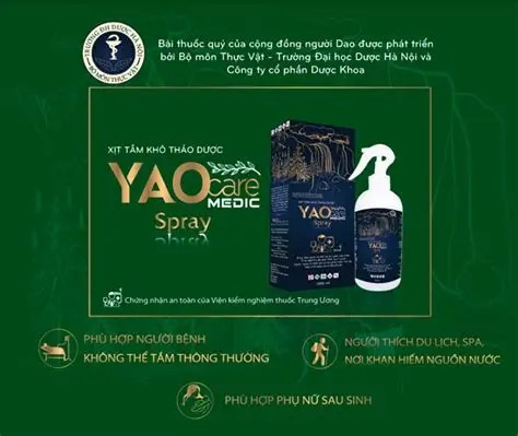 Xịt tắm khô thảo dược YaoCare Medic