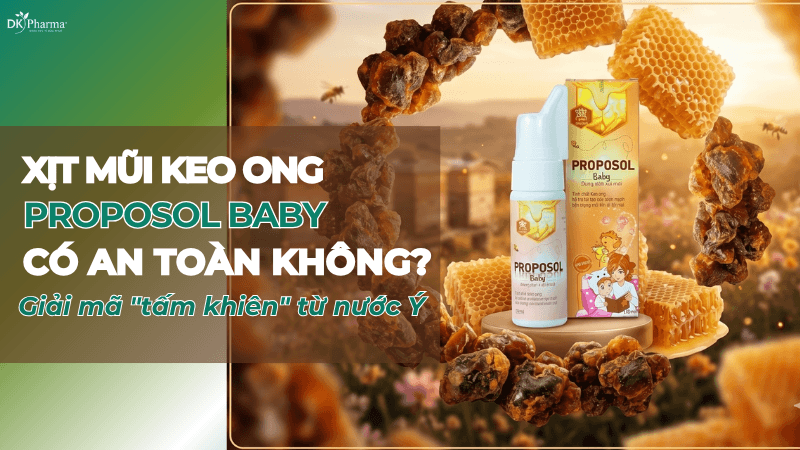 Xịt mũi keo ong Proposol Baby có an toàn không
