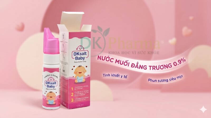 Dung dịch vệ sinh mũi DKSALT Baby dùng cho ai