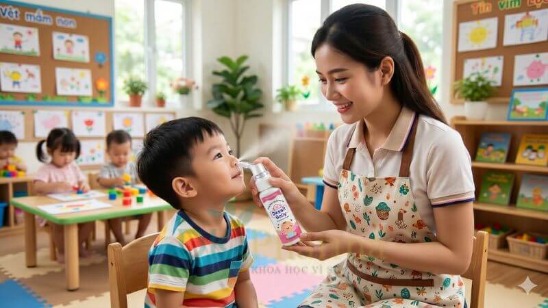 DKSalt baby bảo vệ mũi bé yêu khi đi lớp
