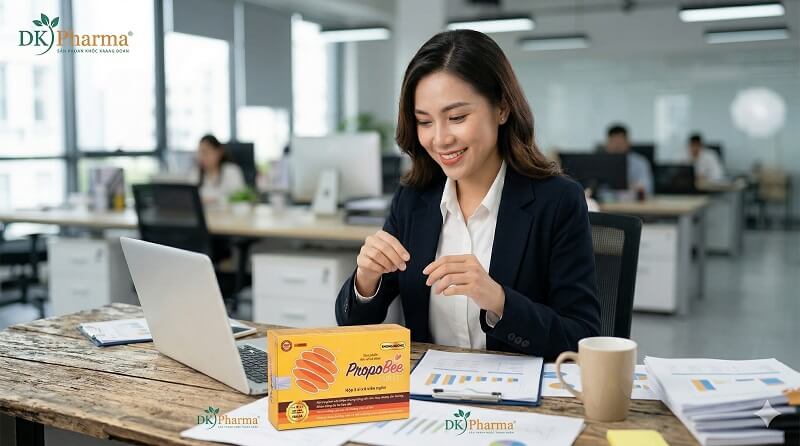 Sử dụng viên ngậm PropoBee mọi nơi