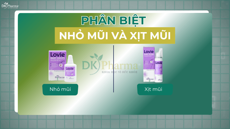 Phân Biệt Nhỏ Mũi Và Xịt Mũi