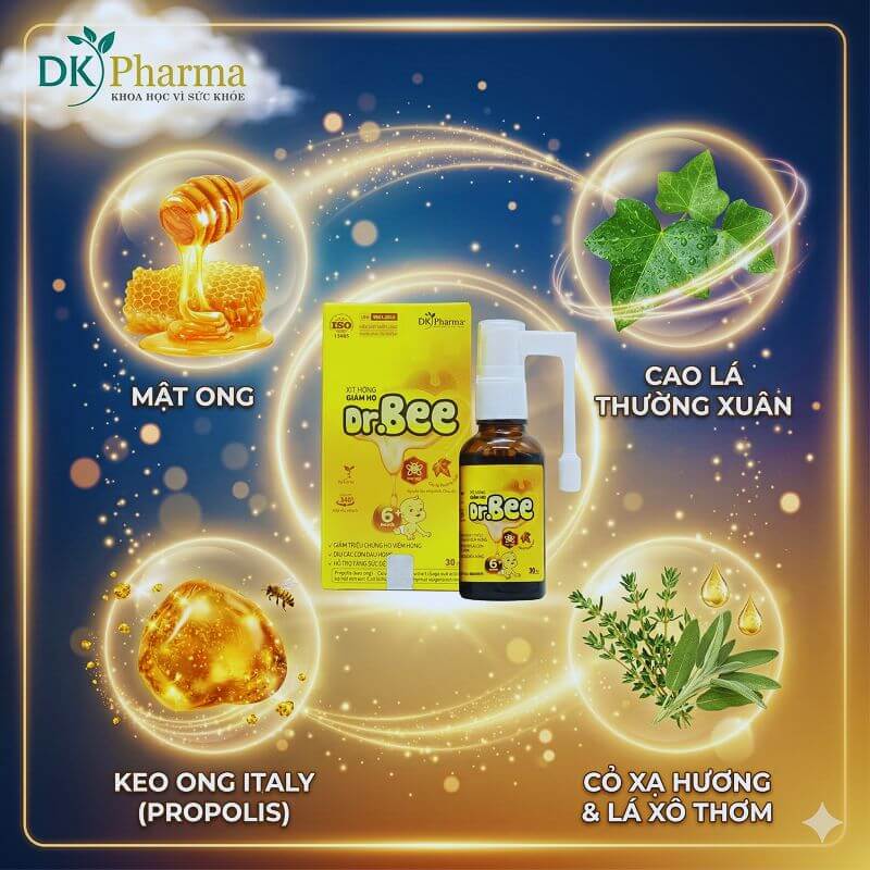 Keo ong kết hợp với các loại thảo dược tạo ra Dr.Bee