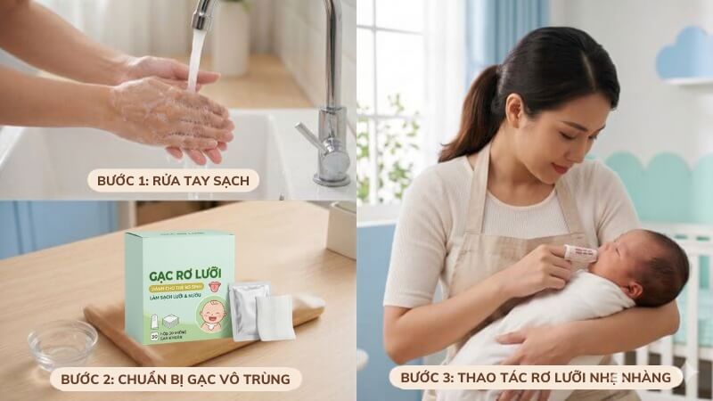Các Bước Rơ Lưỡi Cho Bé