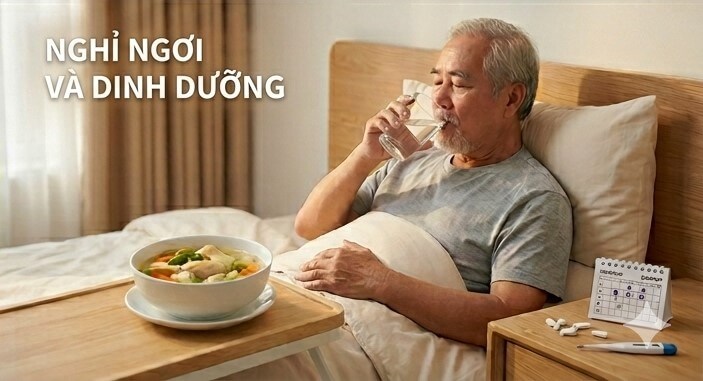 Nghỉ ngơi và dinh dưỡng hợp lý