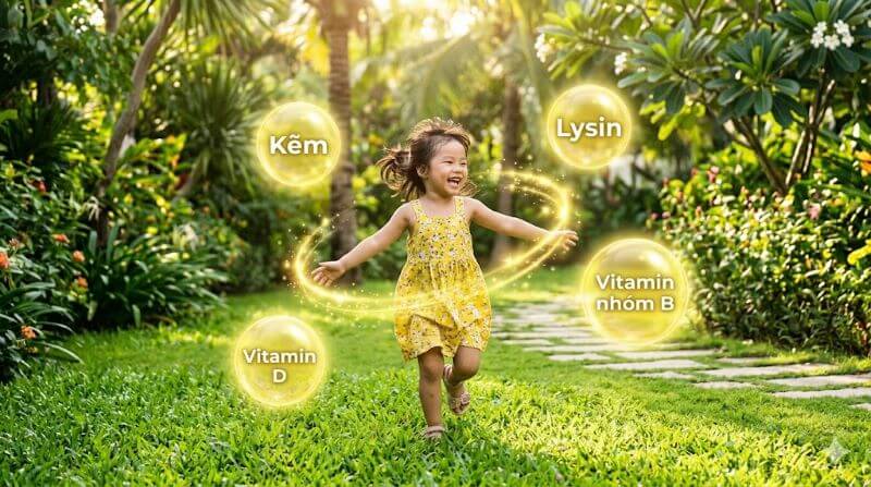 Bổ sung các loại vitamin thiết yếu cho bé