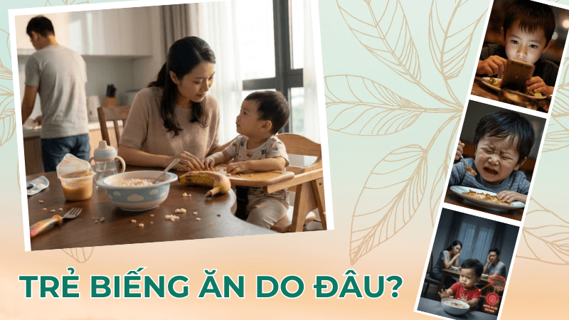 Trẻ biếng ăn do đâu?