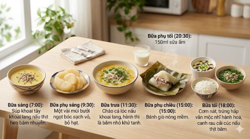 Thực đơn Dành Cho Trẻ Biếng ăn