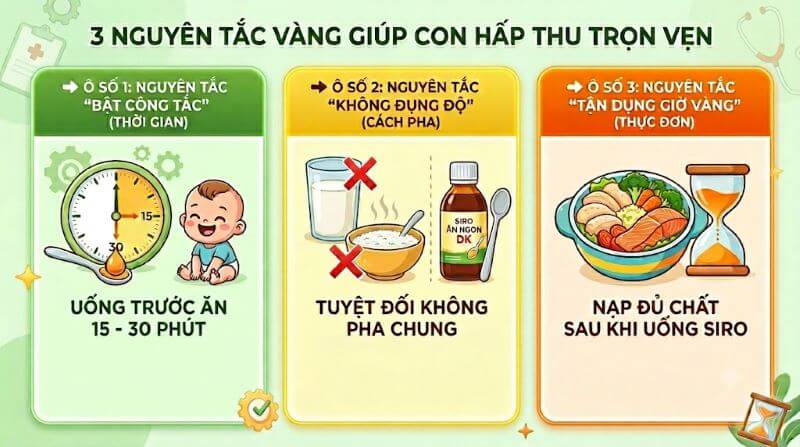 3 Nguyên tắc vàng giúp con hấp thu tốt