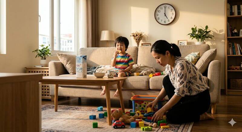 Sai lầm: Cho bé ăn vặt