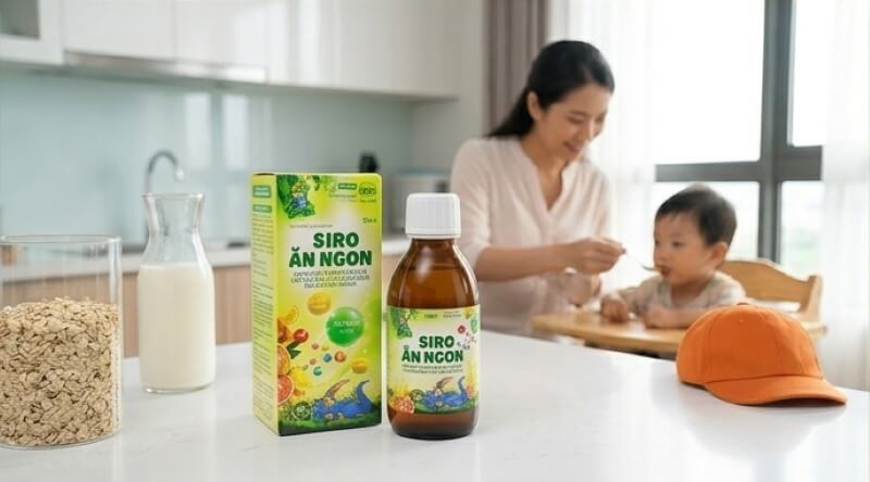 Siro ăn ngon Dược Khoa hỗ trợ bé ăn ngon, tiêu hóa tốt hơn