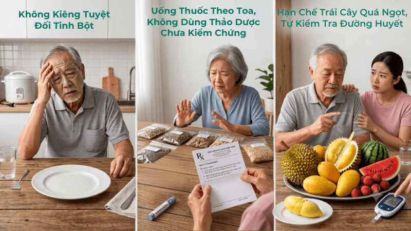Sai lầm cần tránh khi kiểm soát đường huyết tại nhà