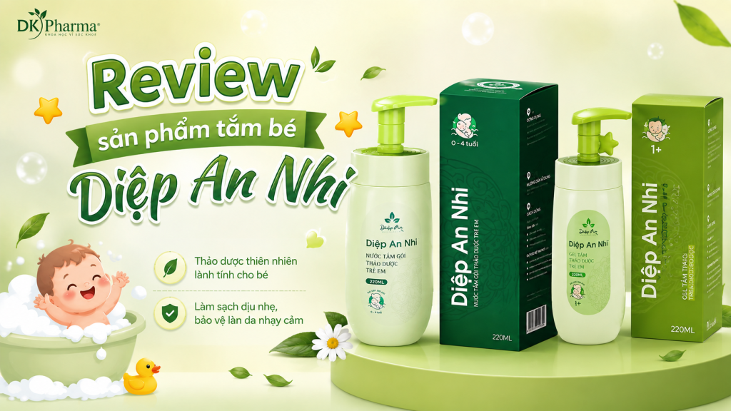 sản phẩm tắm bé Diệp An Nhi