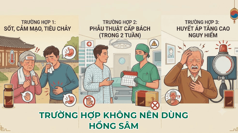 Sai lầm khi sử dụng hồng sâm