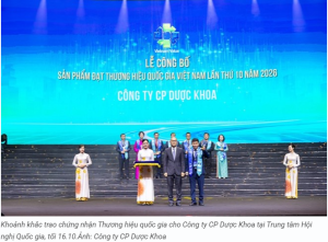 Dược Khoa đạt Thương hiệu quốc gia 
